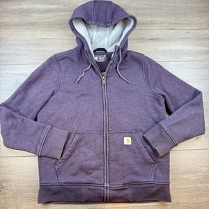 Carhartt Clarksburg Sherpa-Lined Heavyweight Relaxed Fit Full Zip Hoodie Damen - Bild 1 von 18