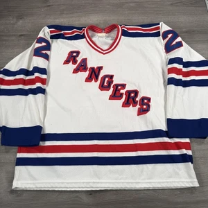 Vintage New York Rangers Trikot Herren Large weiß blau rot NHL Hockey CCM 90s - Bild 1 von 10