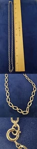 Rhodiniert über Sterlingsilber Kabel 24 Zoll lange Kette Halskette nl33 - Bild 1 von 1