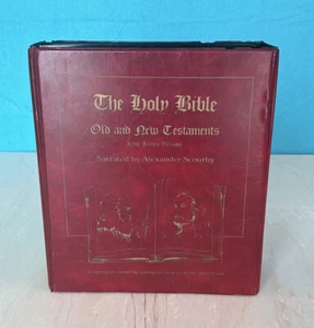 THE HOLY BIBLE OLD AND NEW TESTAMENTS NARRATED BY ALEXANDER SCOURBY 48 TAPE SET - Picture 1 of 10