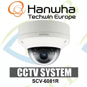 Samsung SCV-6081R HD-SDI Outdoor CCTV Vandal Resistant IR DOME CAMERA Night VSON - Picture 1 of 3