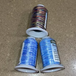 1094 Yds Gutermann Bulky Nylon Thread Lot 9932 9965 Variegated Multicolor - Picture 1 of 5