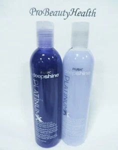 RUSK DEEPSHINE PLATINUM Shampoo & Conditioner 12 oz - Picture 1 of 2
