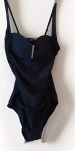 Swimsuit Size 10 Black Byron Blue Ladies Black One Piece Swimsuit - Picture 1 of 8