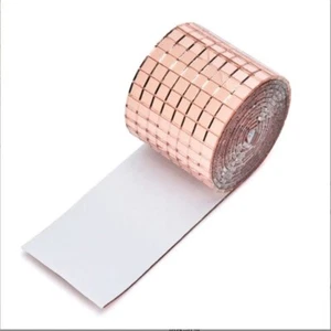 Mirror Mosaic Tiles 0.2" or 0.4" Glass Craft Small Square Mirrors Gold Silver - Picture 1 of 8