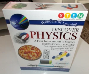 S.T.E.M. DISCOVER PHYSICS EDUCATIONAL BOX SET Wonders of Learning NEW - Picture 1 of 4