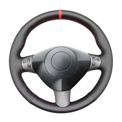 Cubierta de volante de cuero sintético para Alfa Romeo 147 2000-2010 GT 2004-2010 Foto 1 de 4