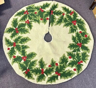 "Espectacular falda árbol alfombra enganchada forrada 55""" Foto 1 de 4