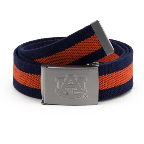 Men's Auburn Tigers Fabric Belt Cover