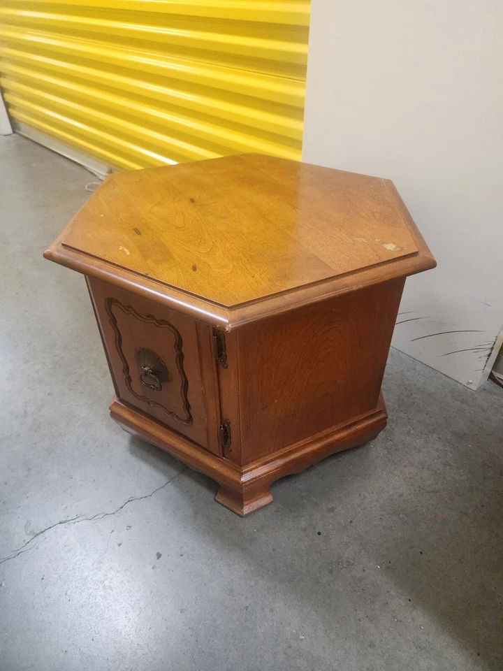 Vi Tage  Hexagonal Accent Storage End Table  - Image 1 of 4