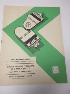 Bach Organ Prelude Toccata in D Minor #6 2 Piano Series Sheet Music Oxford Press - Picture 1 of 4