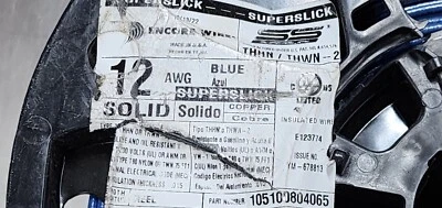 Encore Wire #12awg Solid THHN/THWN-2/MTW/T90 Building Wire Cable Blue /100ft - Image 1 of 4