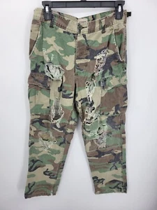 Furst of a Kind Pants Womens 30x28 Camo Distressed Destroyed Streetwear Boho - Picture 1 of 7