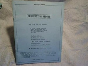 1977 CONFIDENTIAL REPORT: HOW TO EAT AWAY YOUR IMPOTENCE By Marsh Morrison,ED - Picture 1 of 6