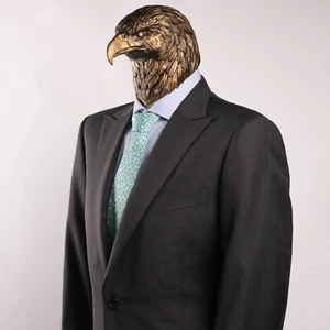NWT $2750 Gucci Wool and Mohair Peak Lapel Striped Sport Coat Gray 42US/52IT - Picture 1 of 22