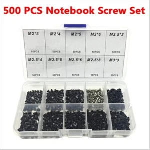 500pcs Laptop Computer Screws Set Universal screw M2 M2.3 SH - Afbeelding 1 van 10