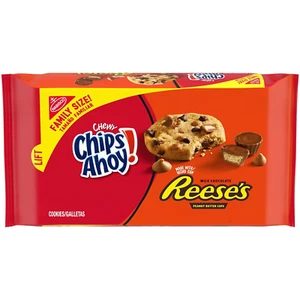 CHIPS AHOY! Chewy Chocolate Chip Cookies with Reese's Peanut Butter Cups, Family - Picture 1 of 12