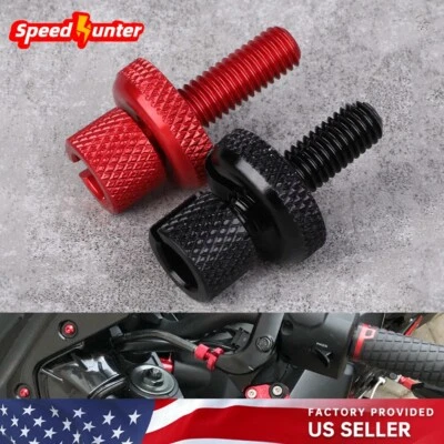 CNC Clutch Cable Line Adjuster Screw For SUZUKI VStrom 650 GSX-S950 DRZ 400/E/SM - Image 1 of 4