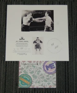 JEFF HARDING HAND SIGNED LIMITED EDITION BOXING PRINT -TYSON ALI MAYWEATHER HORN - Picture 1 of 1