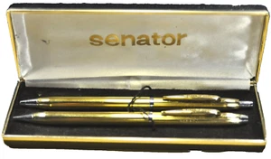 "SENATOR" GP stripe Design Thin c.1978's Ballpoint pen&Mechanical pencil sets. - Picture 1 of 22