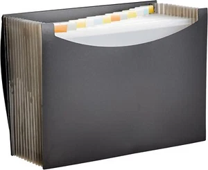 Expanding Organizer File Folder, Letter Size - Black, 1-Pack - Picture 1 of 8