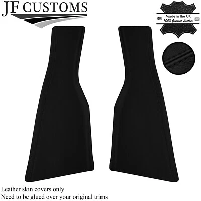 ЧЕРНЫЙ СТЕЖОК 2 X НИЖНИЙ C СТОЙКА POST ИЗ НАТУРАЛЬНОЙ КОЖИ ЧЕХЛЫ ПОДХОДИТ VW AMAROK 10-20 - Изображение 1 из 3