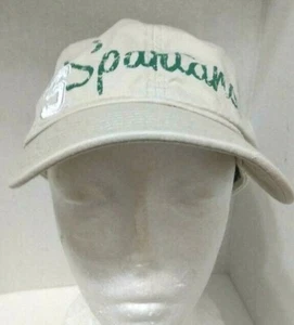 Signatures Brand Michigan State Spartans Cap/Hat Beige W/Green Lettering Ladies - Picture 1 of 5