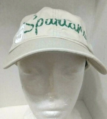 Signatures Brand Michigan State Spartans Cap/Hat Beige W/Green Lettering Ladies  - Image 1 of 4