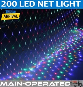 180 LED Weihnachtsnetz Licht hell Party Weihnachten Outdoor Dekor HAUPTBETRIEB UK - Bild 1 von 5