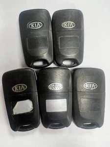 5 X GENUINE KIA 3 BUTTON REMOTE FLIP KEY FOB TESTED & WORKING ! - Picture 1 of 4