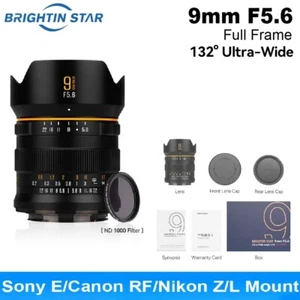 Brightin Star 9mm F5.6 Full Frame MF Lens For Sony E Canon RF Nikon Z L Mount - Picture 1 of 9