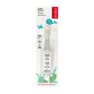 Cepillo de dientes Radius Baby puro ultra suave 6 meses + (transparente) - Imagen 1 de 2