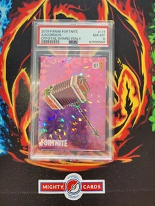Fortnite TCG Axcordion #111 Fortnite Panini 2019 Crystal Shard Holo PSA 8 NM MT - Bild 1 von 2