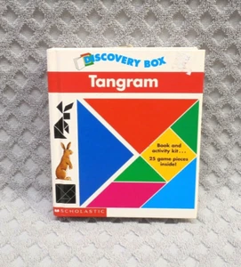 Tangram Discovery Book Hardcover with Pieces Brainteaser Math Geometry - Picture 1 of 10