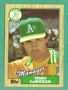 1987 Topps Baseball - Tony LaRussa #68 Athletics HOF - Bild 1 von 2