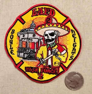 LAFD Task Force 2 Boyle Heights Patch pompiere antincendio 100% ricamo - Foto 1 di 5
