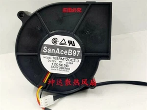 1 PCS SANYO Fan 109BM12GC2-3 DC12V 0.68A 9733 9CM 3-Pin Turbo-blower Fan - Picture 1 of 3