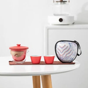 Chinese Tea Set Portable Teapot and Cups for Housewarming Tea Lover Climbing - Picture 1 of 24