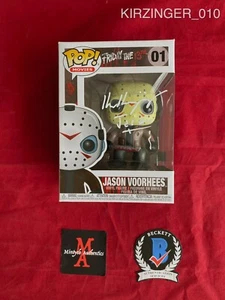 ¡KEN KIRZINGER FIRMADO JASON VOORHEES FUNKO POP #01! ¡FREDDY VS JASON! ¡AUTENTICIDAD BECKETT! - Imagen 1 de 3