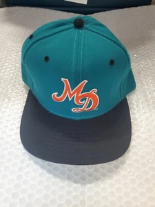 Vintage Miami Dolphins Snapback Hat Cap New Era NWT Nos 80s 90s USA made NFL L - Picture 1 of 3