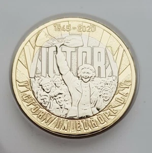 2020 Royal Mint VE Day Victory in Europe 75 Years WW2 BU £2 Two Pound BU Coin - Bild 1 von 5