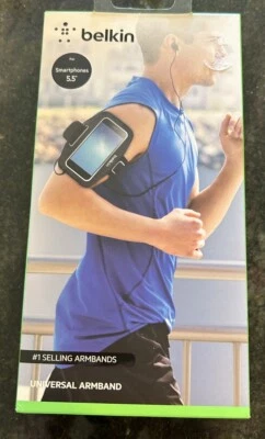 ☀️ OEM Belkin Universal Armband For Smartphones 5.5" iPhone 8 Plus/7Plus/6 Plus - Image 1 of 4