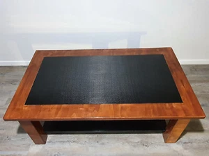 Solid Retro Coffee Table - Carbon Fibre and Wood Made To Your Specifications - Picture 1 of 5