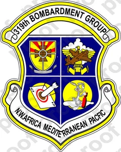 STICKER USAF 319th Bombardment Group - Picture 1 of 1