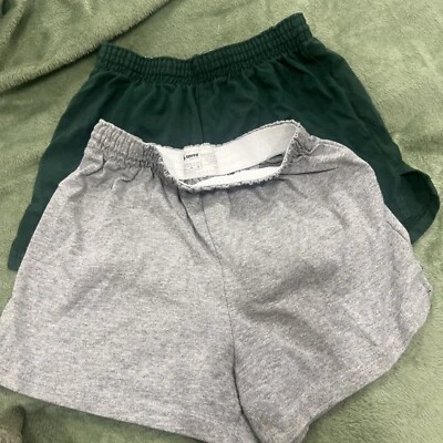 Lote de 2 Pantalones Cortos Soffe Niña Juvenil Grande Gris Y Verde  Foto 1 de 4