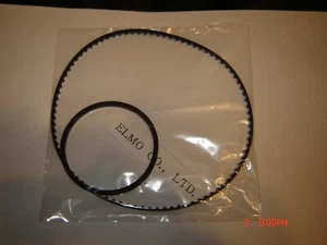 Super 8,ELMO GS-800 Projector Belts,Motor, & Teethed Upper Take Up Belt,2 Belt's - Picture 1 of 2