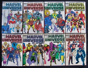 MANUAL OFICIAL DEL UNIVERSO MARVEL: Actualización 89 #1-8 Completo (1989) En estado bastante bueno/casi nuevo - Imagen 1 de 5