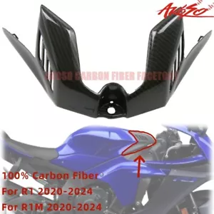 Real Carbon Fiber For Yamaha R1 R1M 2020-2024 Front Air box Gas Tank Piece Cover - Picture 1 of 10