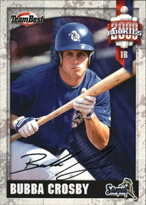 2000 Team Best Rookies Autographs Baseball Card #16 Bubba Crosby