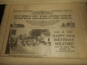 1984 MILFORD CT Newspaper Celebration Issue 345th Anniversary Special Pictorial - Picture 1 of 24